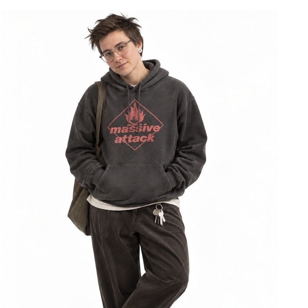 Black “Massive Attack” Hoodie